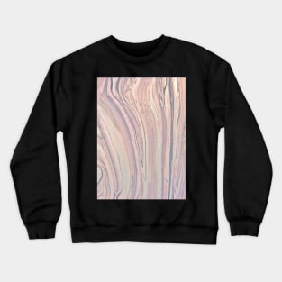 PASTEL PINK GREY PEACH MARBLE WITH GOLD AND GLITTER Crewneck Sweatshirt